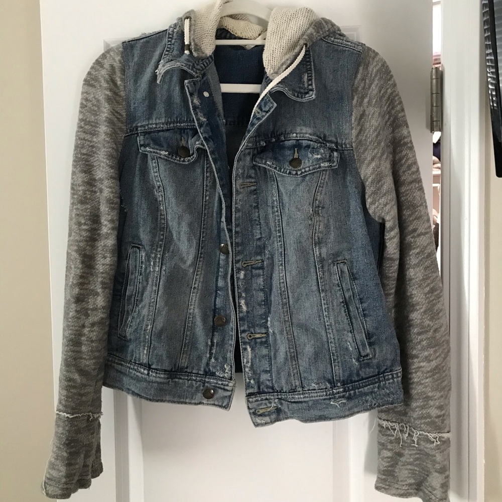 Free People Jean Sweater Jacket